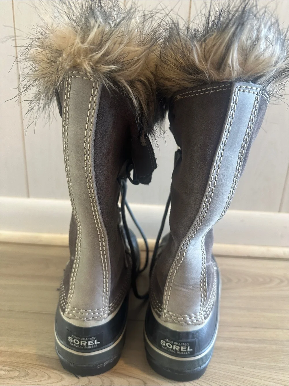 Sorel Black Faux Fur Lined Boot Interior